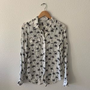 American eagle palm tree button down